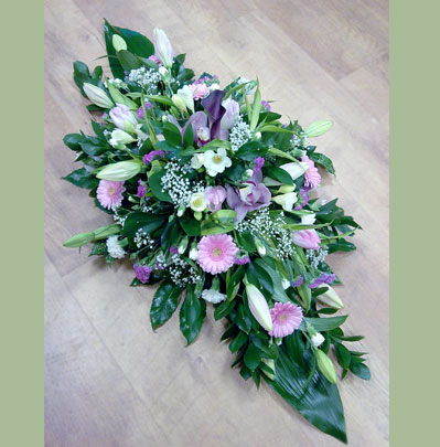 funeral flowers in bolton, Double ended Casket Tribute