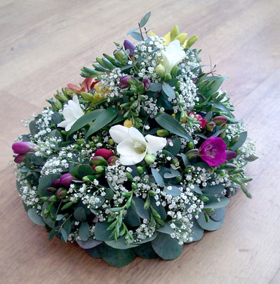 Funeral Flowers Bolton, Small posy pad